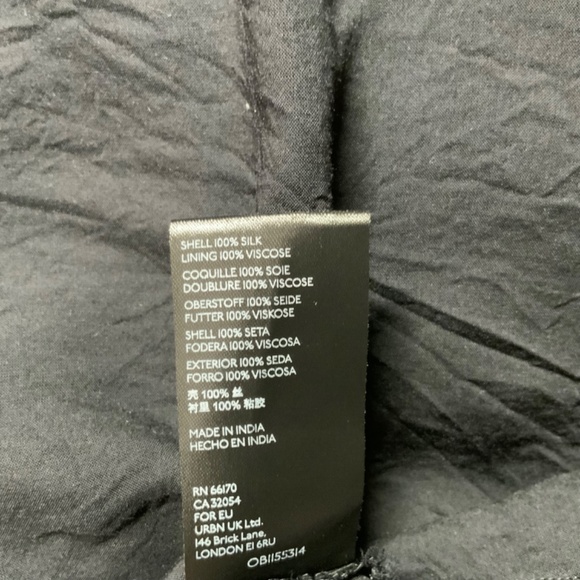 ANTHROPOLOGIE MAEVE 100% Silk Fully Lined Mini Dress Flare Sleeves US Sz XS - Picture 9 of 9